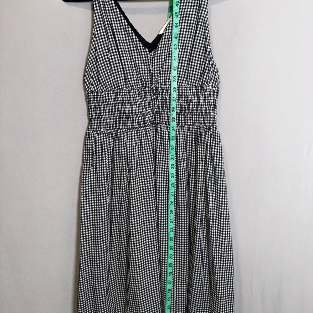 Lucky Brand V-Neck Smocked Waist Midi Dress - Picture 14 of 16